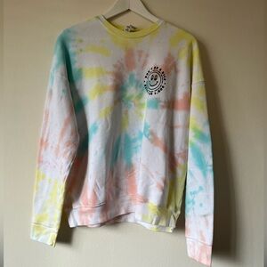 Pastel Tie Dye Sweatshirt size M